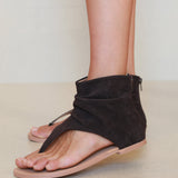 MIM Sandalia plana Gisela Morado