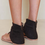 MIM Sandalia plana Gisela Morado