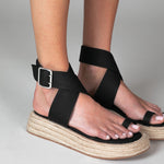 MIM Sandalia plana NIO NEGRO