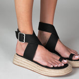 MIM Sandalia plana NIO NEGRO