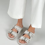 MIM Sandalia plana SAYA ECRU