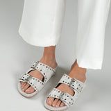 MIM Sandalia plana SAYA ECRU