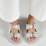 MIM Sandalia plana SAYA ECRU