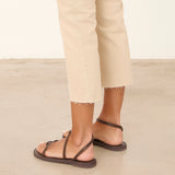 MIM Sandalia plana SIRENA CHOCOLATE SNAKE