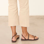 MIM Sandalia plana SIRENA CHOCOLATE SNAKE