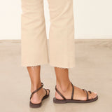 MIM Sandalia plana SIRENA CHOCOLATE SNAKE