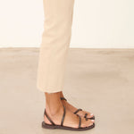 MIM Sandalia plana SIRENA CHOCOLATE SNAKE