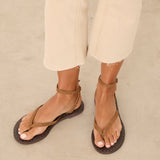 MIM Sandalia plana TEN CAMEL