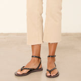 MIM Sandalia plana TEN NEGRO