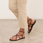 MIM Sandalia plana ZAYN CHOCOLATE