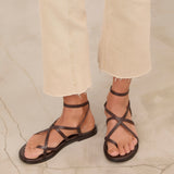 MIM Sandalia plana ZAYN CHOCOLATE