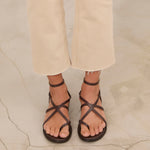 MIM Sandalia plana ZAYN CHOCOLATE