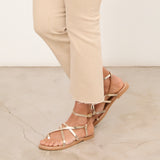 MIM Sandalia plana ZAYN DORADO