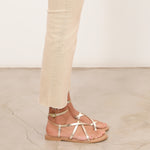 MIM Sandalia plana ZAYN DORADO