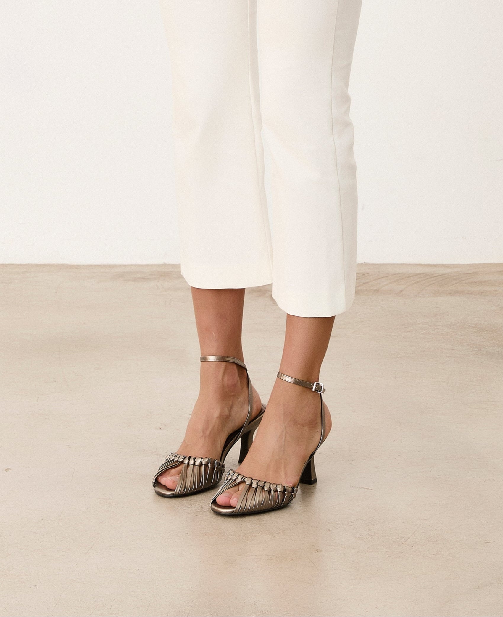 Mim shoes Sandalia de tacón ANYA METALIZADO