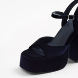 Mim shoes Sandalia de tacón DOMINIC AZUL MARINO