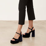 Mim shoes Sandalia de tacón DOMINIC AZUL MARINO