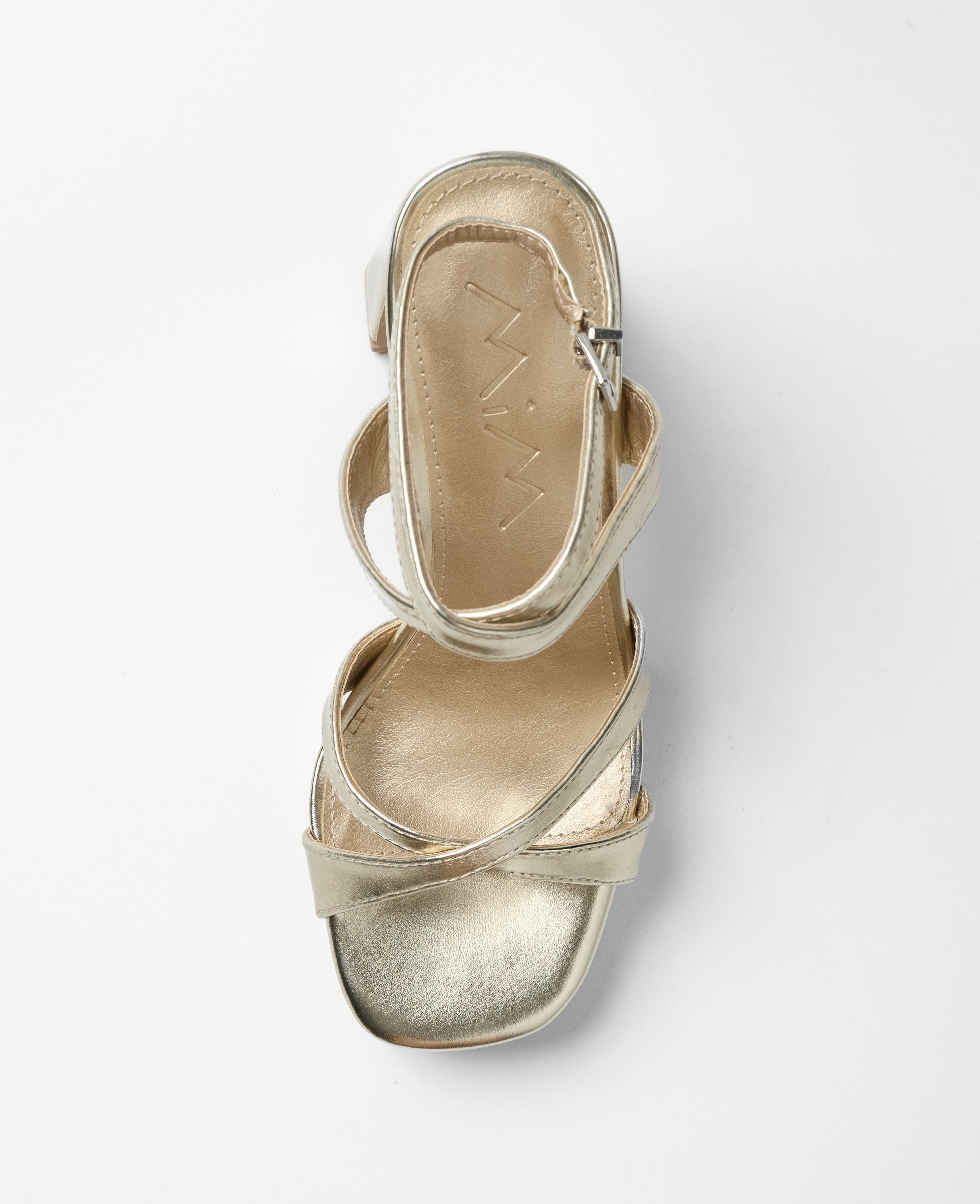 Mim shoes Sandalia de tacón GERY DORADO