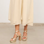 Mim shoes Sandalia de tacón GERY DORADO