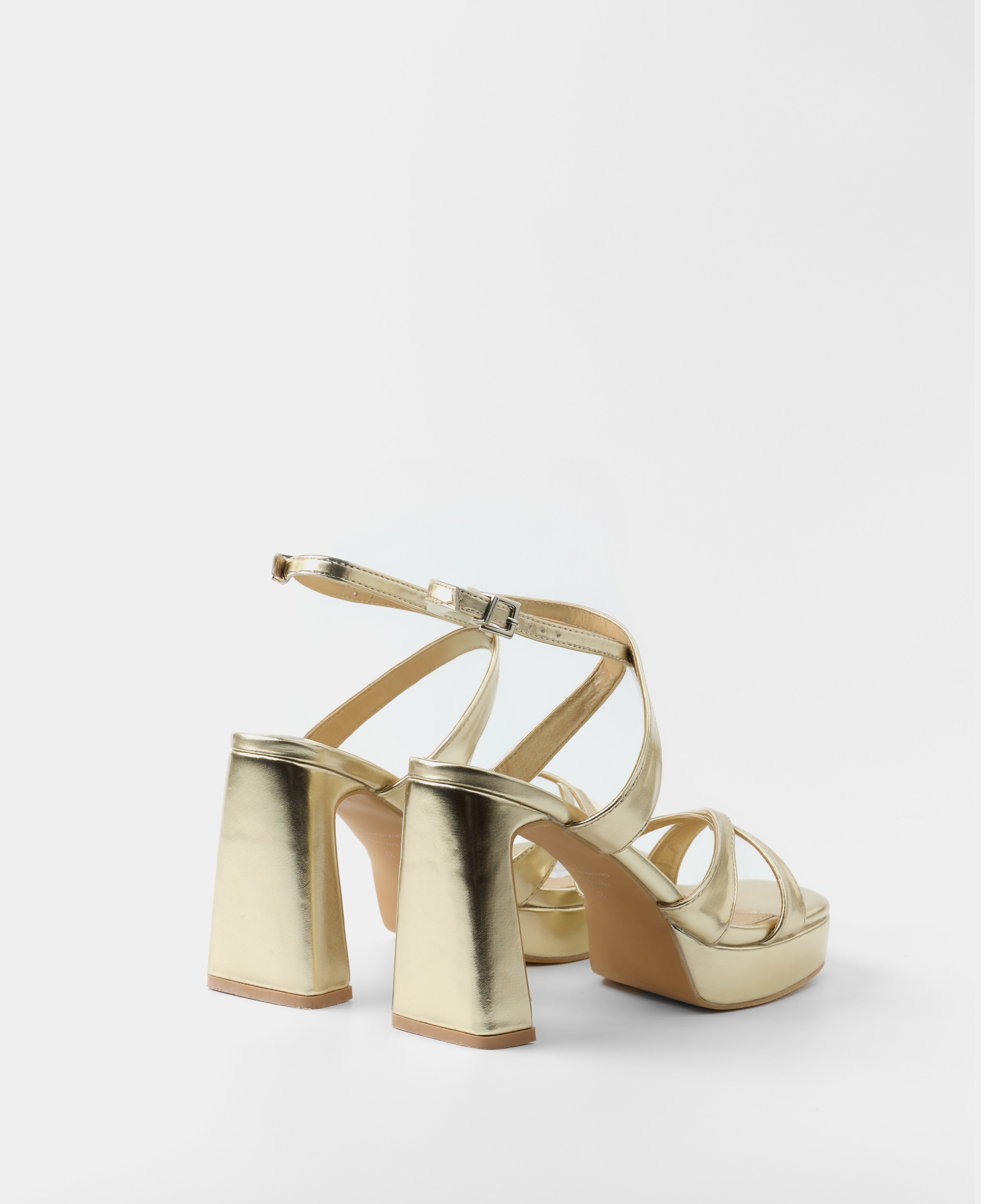 Mim shoes Sandalia de tacón GERY DORADO