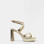 Mim shoes Sandalia de tacón GERY DORADO