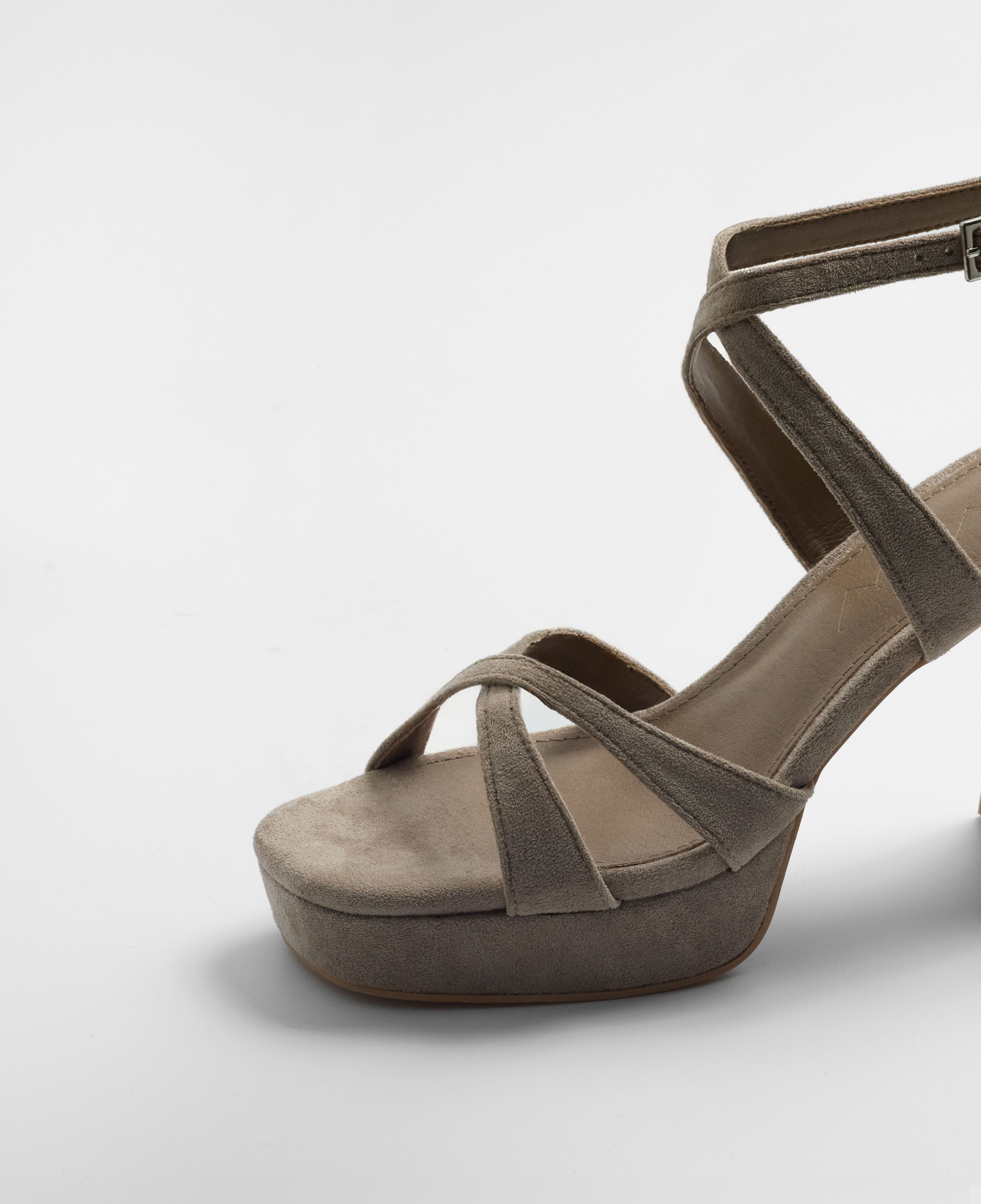 Mim shoes Sandalia de tacón GERY TOPO