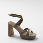 Mim shoes Sandalia de tacón GERY TOPO