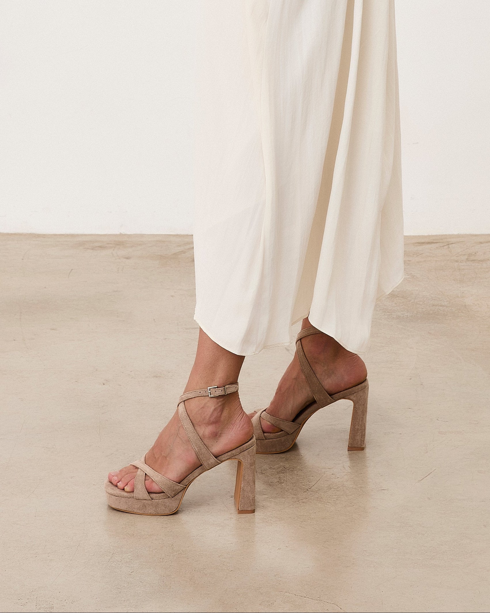 Mim shoes Sandalia de tacón GERY TOPO