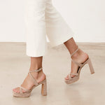 Mim shoes Sandalia de tacón GERY TOPO