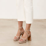 Mim shoes Sandalia de tacón GERY TOPO