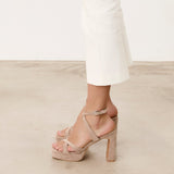 Mim shoes Sandalia de tacón GERY TOPO