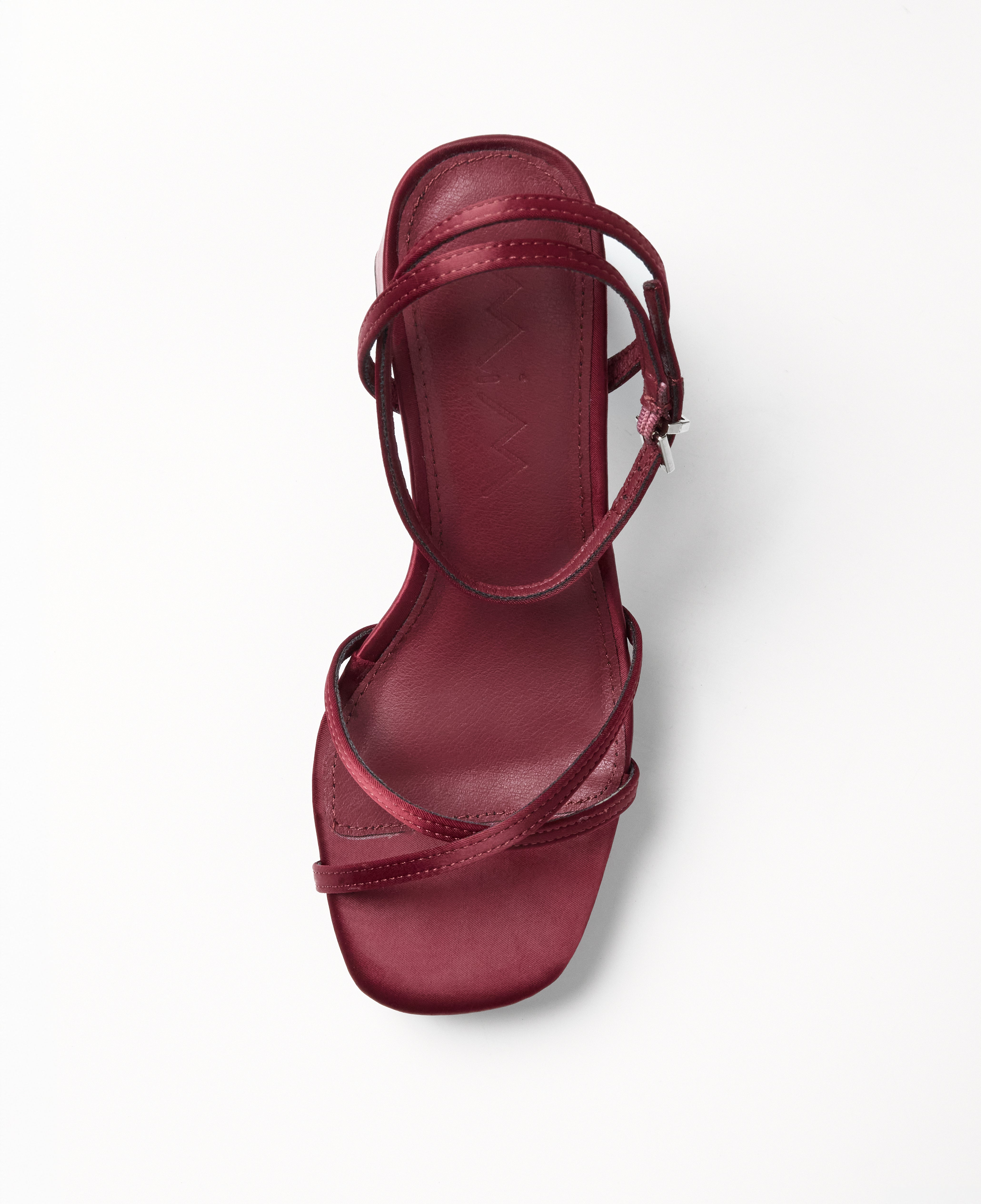 Mim shoes Sandalia de tacón GRETA BURDEOS SATIN