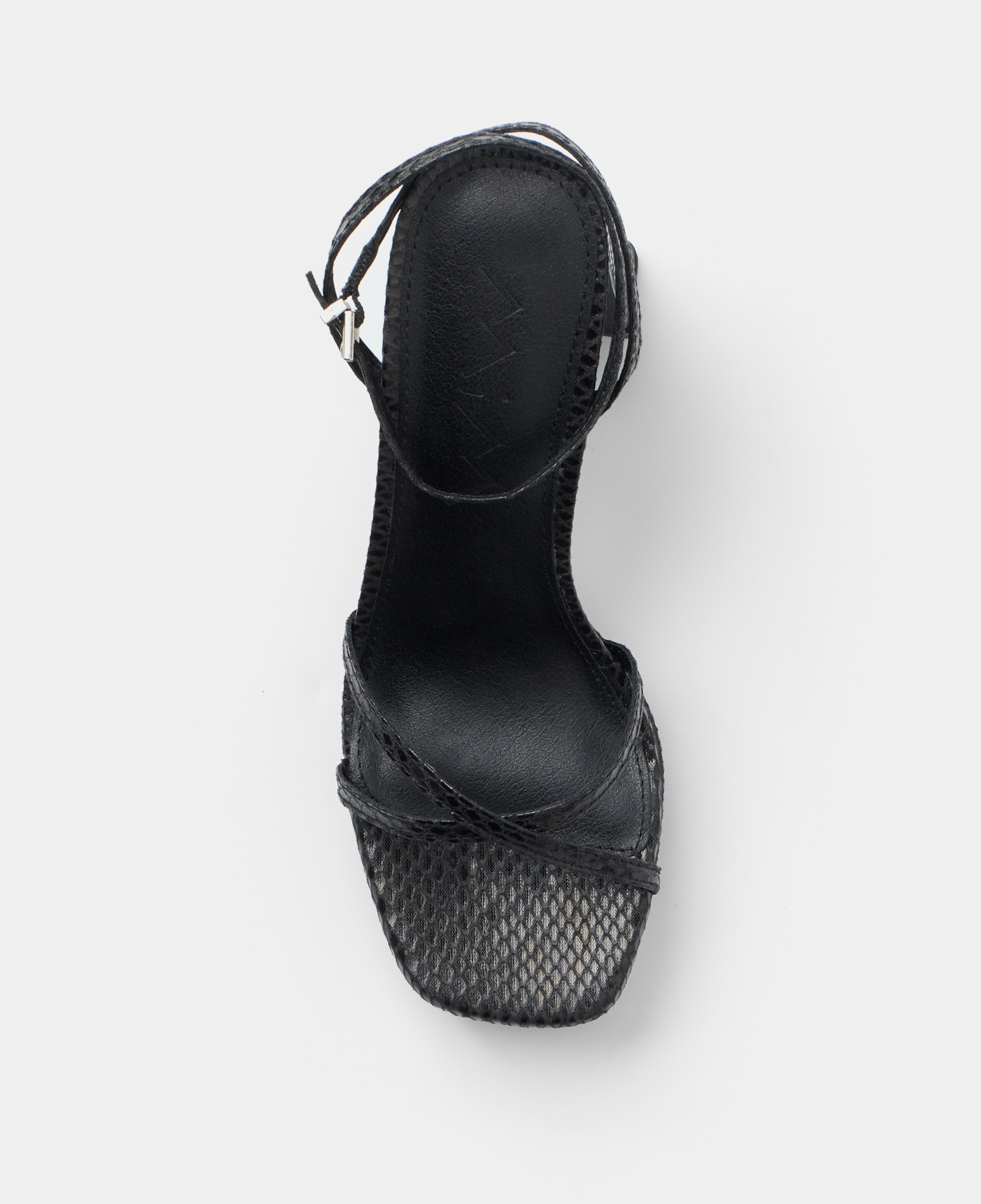 Mim shoes Sandalia de tacón GRETA NEGRO SNAKE