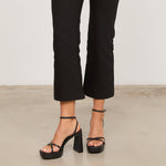 Mim shoes Sandalia de tacón GRETA NEGRO SNAKE