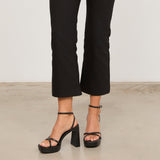 Mim shoes Sandalia de tacón GRETA NEGRO SNAKE