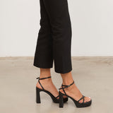 Mim shoes Sandalia de tacón GRETA NEGRO SNAKE