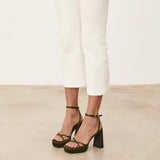 Mim shoes Sandalia de tacón GRETA OLIVA SATIN