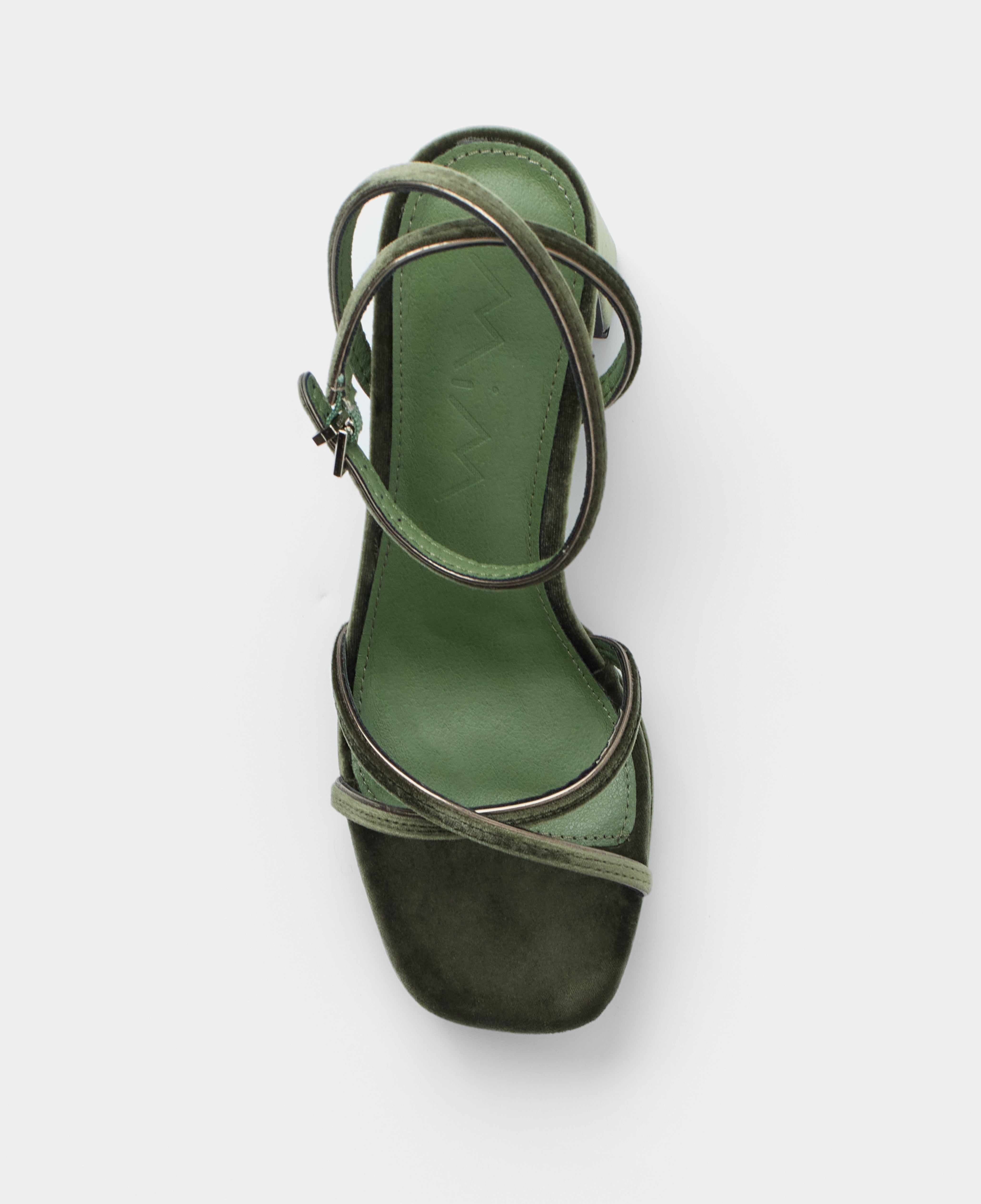 Mim shoes Sandalia de tacón GRETA VERDE VELVET