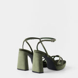 Mim shoes Sandalia de tacón GRETA VERDE VELVET