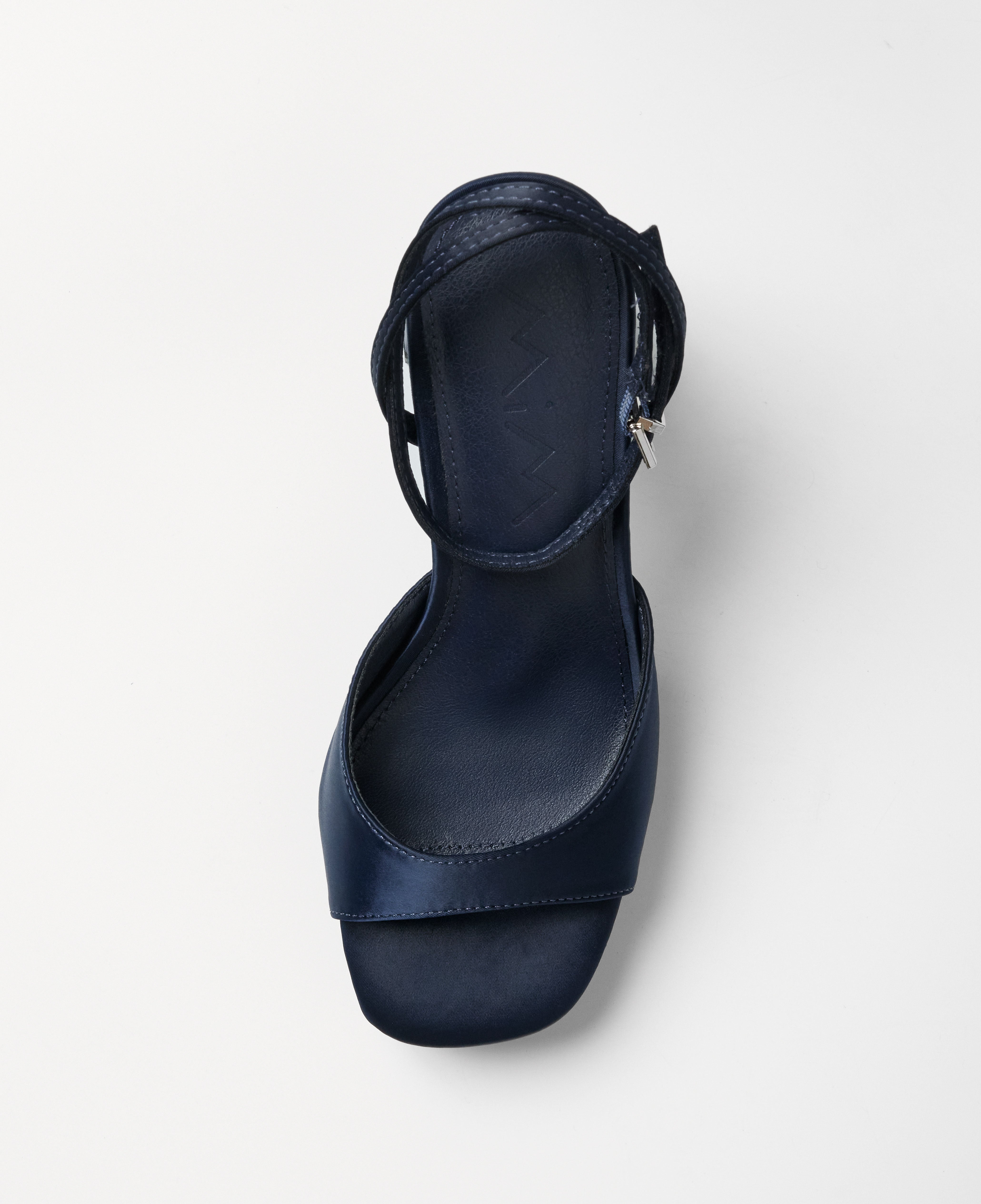 Mim shoes Sandalia de tacón IMA AZUL MARINO SATIN