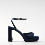Mim shoes Sandalia de tacón IMA AZUL MARINO SATIN