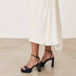 Mim shoes Sandalia de tacón IMA AZUL MARINO SATIN