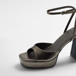 Mim shoes Sandalia de tacón IMA METALIZADO