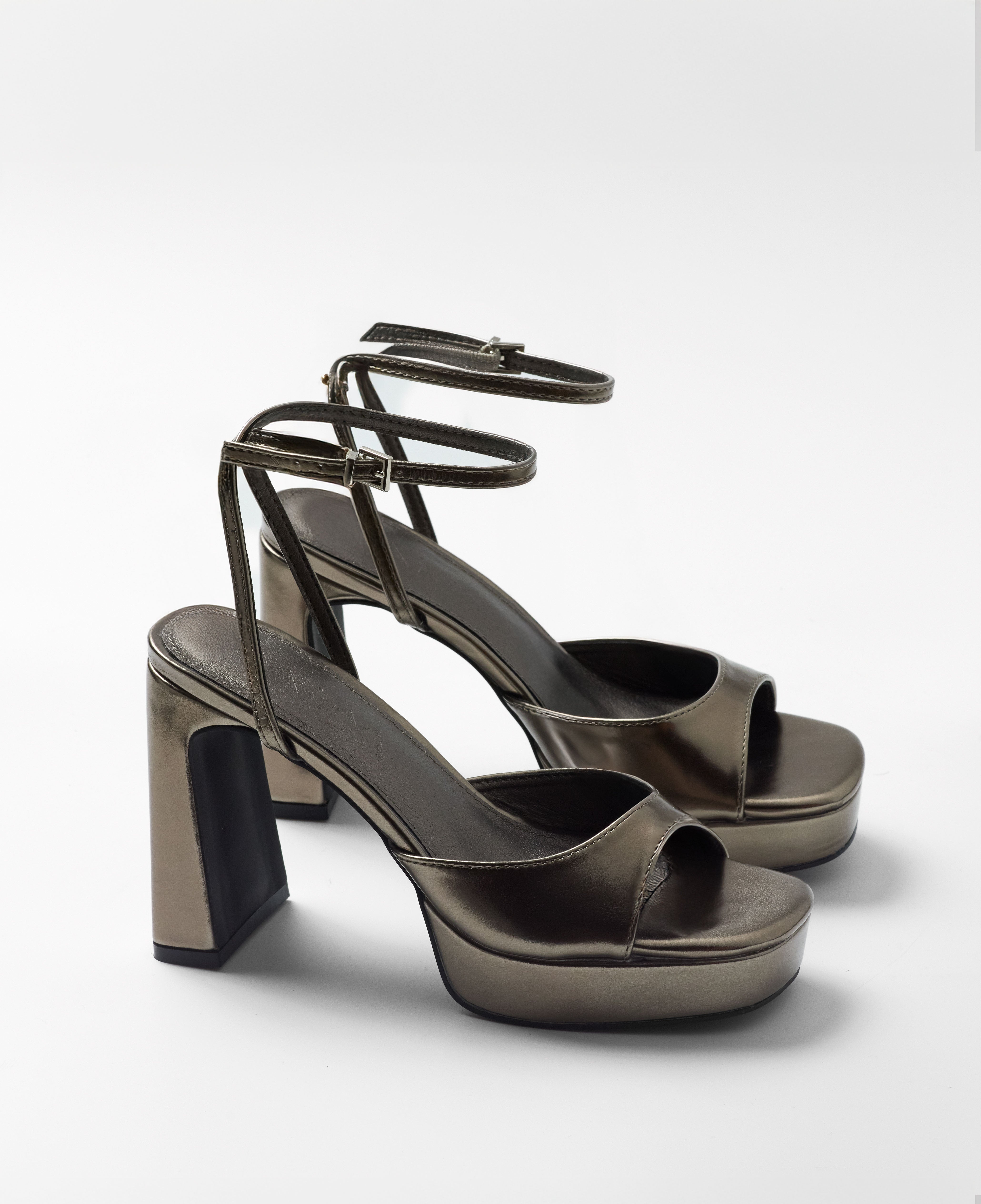 Mim shoes Sandalia de tacón IMA METALIZADO