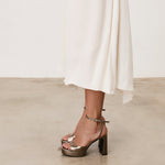 Mim shoes Sandalia de tacón IMA METALIZADO