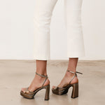 Mim shoes Sandalia de tacón IMA METALIZADO