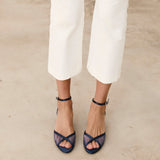 Mim shoes Sandalia de tacón KAMI AZUL MARINO