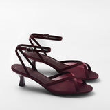 Mim shoes Sandalia de tacón KAMI BURDEOS