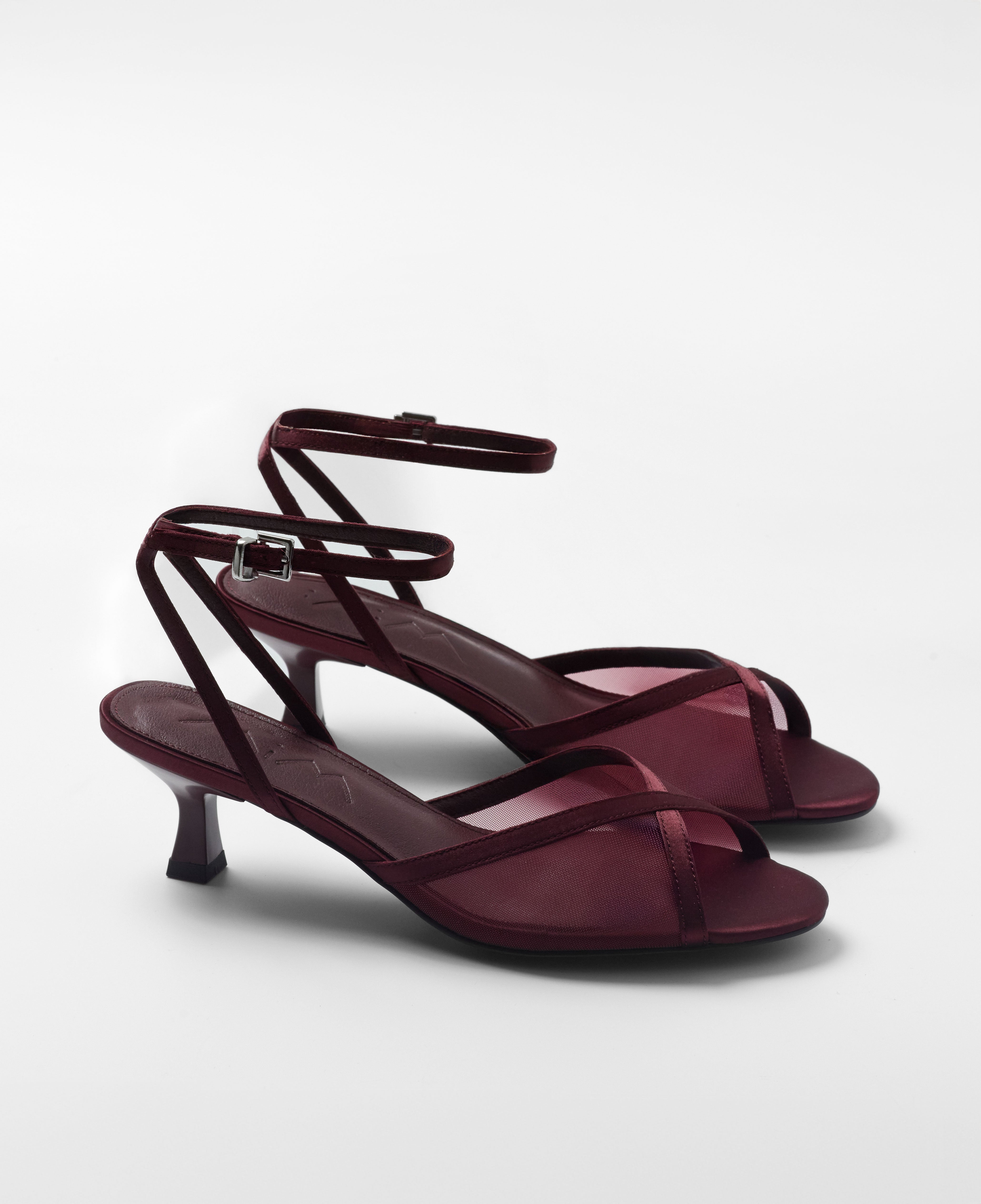 Mim shoes Sandalia de tacón KAMI BURDEOS