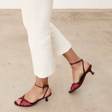 Mim shoes Sandalia de tacón KAMI BURDEOS